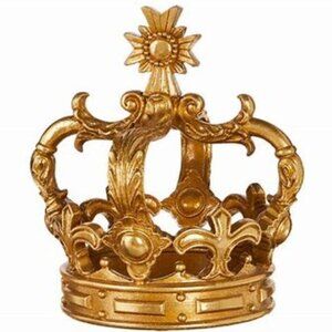 NEW 8" Gilded Resin Crown